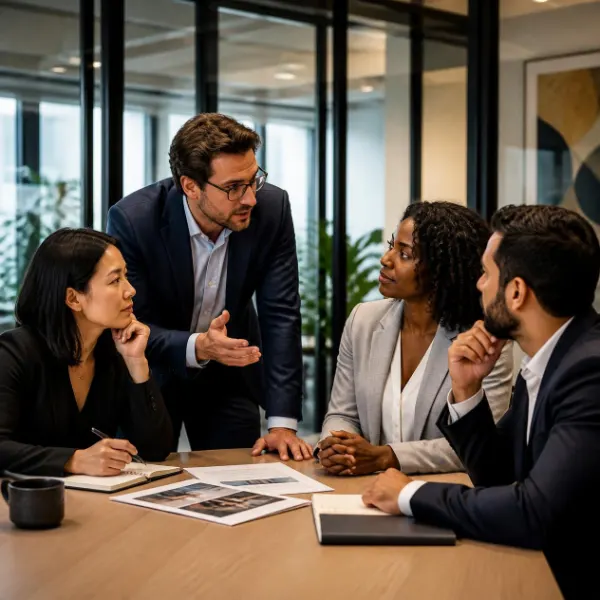LeadFynix team planning an acquisition strategy